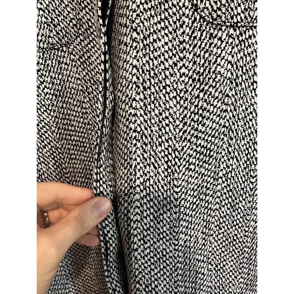 Athleta Shirt Jacket Women’s Size Medium Textured Button Up Braiden Black White - Picture 7 of 11